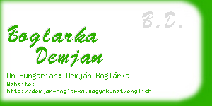 boglarka demjan business card